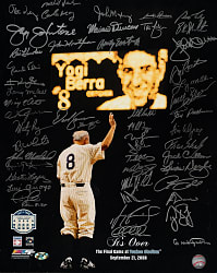 Yogi Berra Tribute New York Yankees Multi-Signed Photograph (49 Signatures)