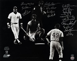 1977 World Series New York Yankees Multi-Signed Photograph (16 Signatures)