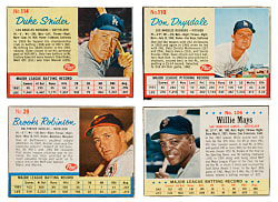 1961 to 1963 Post Cereal Collection (175) Including Willie Mays, Don Drysdale, and Duke Snider