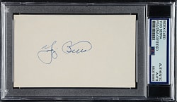 Yogi Berra Signed Index Card - PSA/DNA