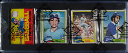 1981 Topps Unopened Rack Pack - Harold Baines Rookie on Top - BBCE