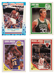 1989-1990 Fleer Basketball Complete Set (168) Plus Complete Stickers Set (11)
