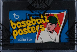1972 Topps "Baseball Posters" Unopened Wax Pack - BBCE