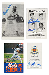 Hall of Famers and Stars Signed Letters, Cards, Prints, and Photographs Collection (37)