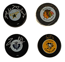 Hall of Famers and Stars Signed Hockey Puck Collection (50)