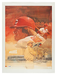Pete Rose Signed 1985 Wheaties Poster - JSA