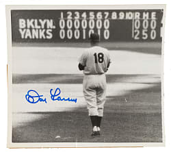 1956 Don Larsen Signed Original United Press Associations News Service Photograph - PSA/DNA & JSA