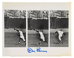 1956 Mickey Mantle United Press Associations Composite Photograph - PSA/DNA & JSA - Signed by Don Larsen