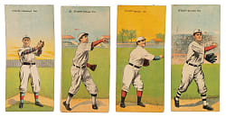 1911 T201 Mecca Double Folders Collection (25) Including Brown, Clarke, Jennings, and Wheat