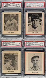 1947 W602 Sports Exchange Miniatures PSA- and SGC-Graded Collection (21) Including Lefty O'Doul, Carl Hubbell, and Billy Herman