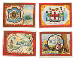 1910-1911 T107 Helmar "State Seals of US & Coat of Arms" Collection (237) Including Partial Set