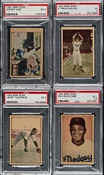1952 Berk Ross PSA-Graded Collection (16) Including Johnny Mize