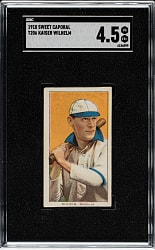 1909-1911 T206 White Border Kaiser Wilhelm with Bat SGC VG/EX+ 4.5