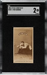 1887 N172 Old Judge Tom Gunning SGC GOOD 2