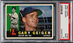 1960 Topps #184 Gary Geiger PSA MINT 9