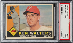 1960 Topps #511 Ken Walters PSA MINT 9