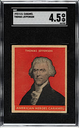 1932 R114 U.S. Caramel "Presidents" Thomas Jefferson SGC VG/EX+ 4.5