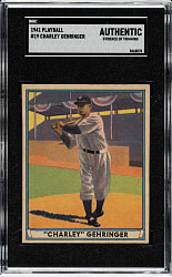 1941 R336 Play Ball #19 Charley Gehringer SGC Authentic