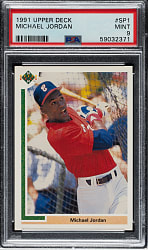 1991 Upper Deck #SP1 Michael Jordan Rookie PSA MINT 9