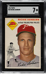 1954 Topps #45 Richie Ashburn SGC NM 7