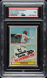 1979 Topps Unopened Cello Pack PSA NM 7 - Tom Seaver on Top