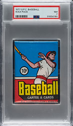 1977 O-Pee-Chee Unopened Wax Pack PSA NM 7