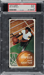 1970-1971 Topps Basketball #147 Lee Winfield PSA MINT 9