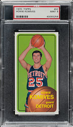 1970-1971 Topps Basketball #42 Howie Komives PSA MINT 9