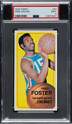 1970-1971 Topps Basketball #53 Fred Foster PSA MINT 9