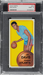 1970-1971 Topps Basketball #54 Jim Davis PSA MINT 9