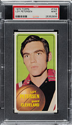 1970-1971 Topps Basketball #153 Loy Peterson PSA MINT 9