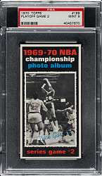 1970-1971 Topps Basketball #169 Playoff Game #2 PSA MINT 9