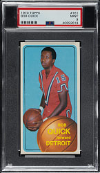 1970-1971 Topps Basketball #161 Bob Quick PSA MINT 9