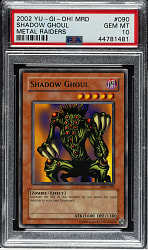 2002 Yu-Gi-Oh! Metal Raiders #090 Shadow Ghoul Rare PSA GEM MINT 10