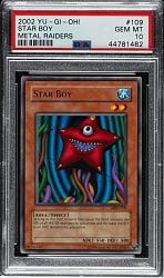 2002 Yu-Gi-Oh! Metal Raiders #109 Star Boy Rare PSA GEM MINT 10