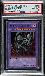 2002 Yu-Gi-Oh! Metal Raiders #018 B. Skull Dragon Ultra Rare Holographic PSA NM-MT 8