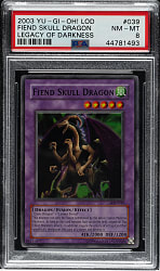 2003 Yu-Gi-Oh! Legacy Of Darkness #039 Fiend Skull Dragon Super Rare Holographic PSA NM-MT 8