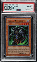 2003 Yu-Gi-Oh! Dark Crisis #020 Exodia Necross Ultra Rare Holographic PSA GEM MINT 10