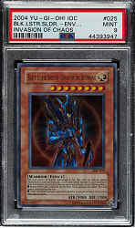 2004 Yu-Gi-Oh! Invasion of Chaos #025 Black Luster Soldier Envoy Of The Beginning Ultra Rare Holographic PSA MINT 9