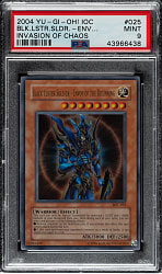 2004 Yu-Gi-Oh! Invasion of Chaos #025 Black Luster Soldier Envoy Of The Beginning Ultra Rare Holographic PSA MINT 9