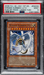 2006 Yu-Gi-Oh! Duelist Pack - Jaden Yuki #EN006 Winged Kuriboh Lv10 Rare PSA MINT 9