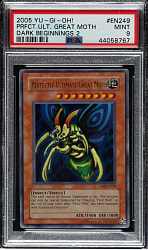 2005 Yu-Gi-Oh! Dark Beginning 2 #EN249 Perfect Ultimate Great Moth Ultra Rare Holographic PSA MINT 9
