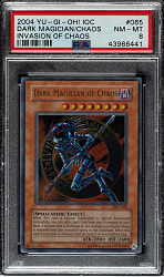 2004 Yu-Gi-Oh! Invasion of Chaos #065 Dark Magician of Chaos Ultra Rare Holographic PSA NM-MT 8