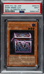 2004 Yu-Gi-Oh! Soul of The Duelist #EN010 Dark Mimic Lv3 Ultimate Rare PSA MINT 9