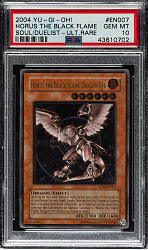 2004 Yu-Gi-Oh! Soul of The Duelist #EN0007 Horus The Black Flame Dragon Lv6 Ultimate Rare PSA GEM MINT 10 - 1 of 1!