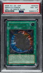 2005 Yu-Gi-Oh! Cybernetic Revolution #EN039 Miracle Fusion Ultimate Rare PSA NM-MT 8