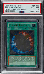 2005 Yu-Gi-Oh! Cybernetic Revolution #EN039 Miracle Fusion Ultimate Rare PSA NM-MT 8