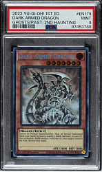 2022 Yu-Gi-Oh! Ghosts From The Past 2nd Haunting #EN179 Dark Armed Dragon Ghost Rare PSA MINT 9