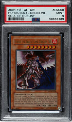 2004 Yu-Gi-Oh! Soul of The Duelist #EN008 Horus The Black Flame Dragon Lv8 Ultra Rare Holographic PSA MINT 9
