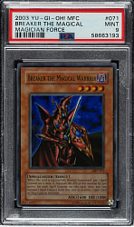2003 Yu-Gi-Oh! Magician Force #071 Breaker The Magical Warrior Ultra Rare Holographic PSA MINT 9